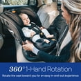 Chicco Fit360® Zip ClearTex® Rotating Convertible Car Seat with Fit360® Mirror for Infants and Toddlers - Teak (Taupe)