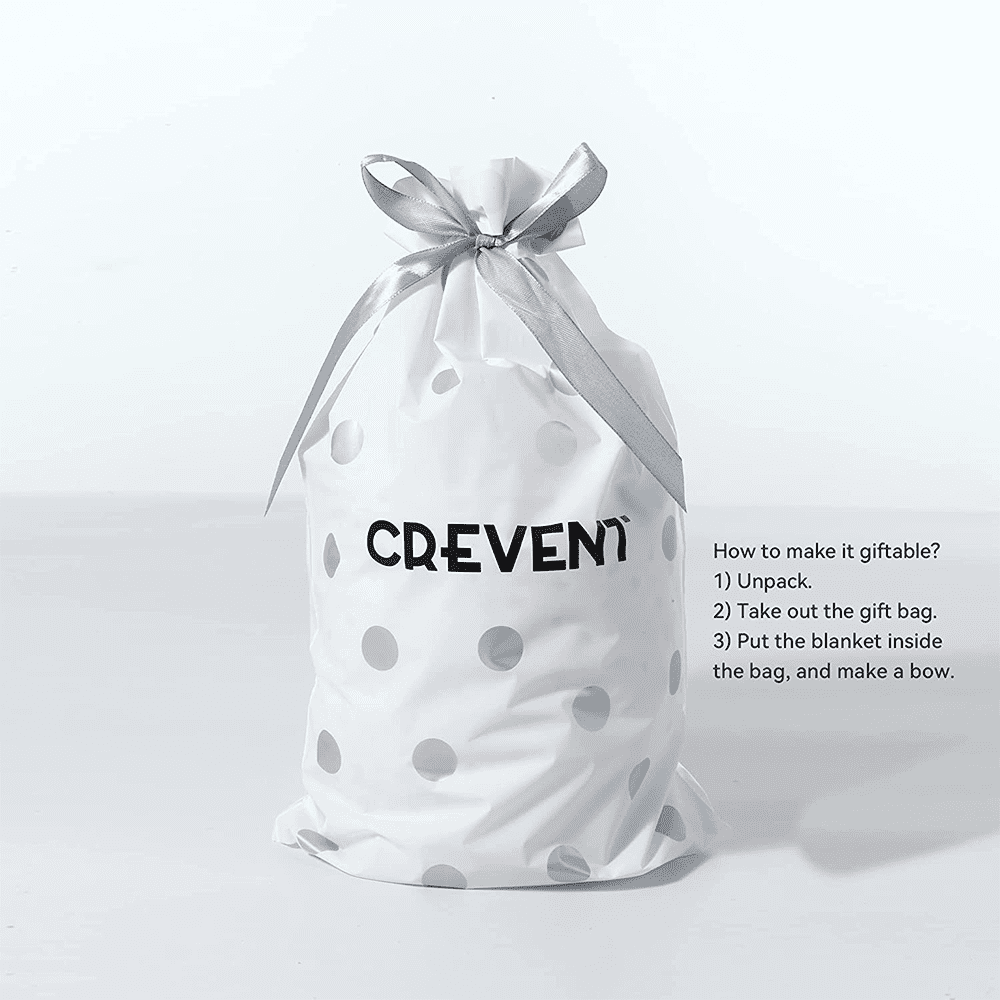 CREVENT Lovey Security Blanket, for Newborn Boys Girls, Unisex, Blue Bear