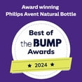 Philips Avent Natural Baby Bottle with Natural Response Nipple (Slow Flow, Flow 2), SCY900/91
