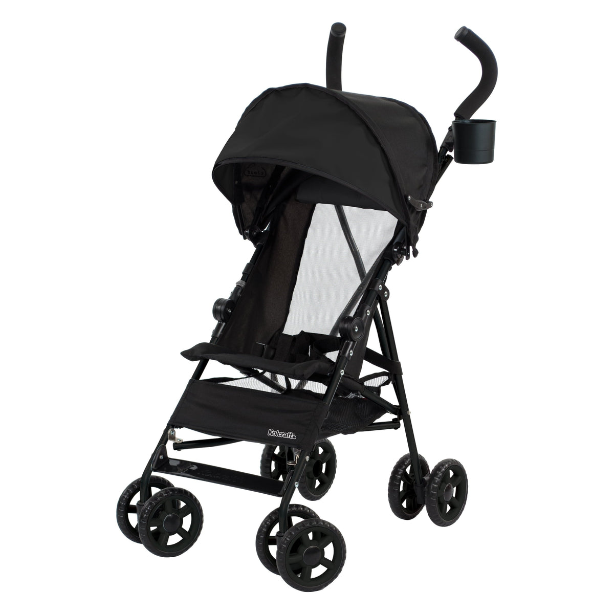 Kolcraft Cloud Umbrella Unisex 9.5 lb. Stroller, Black for Child/Toddler