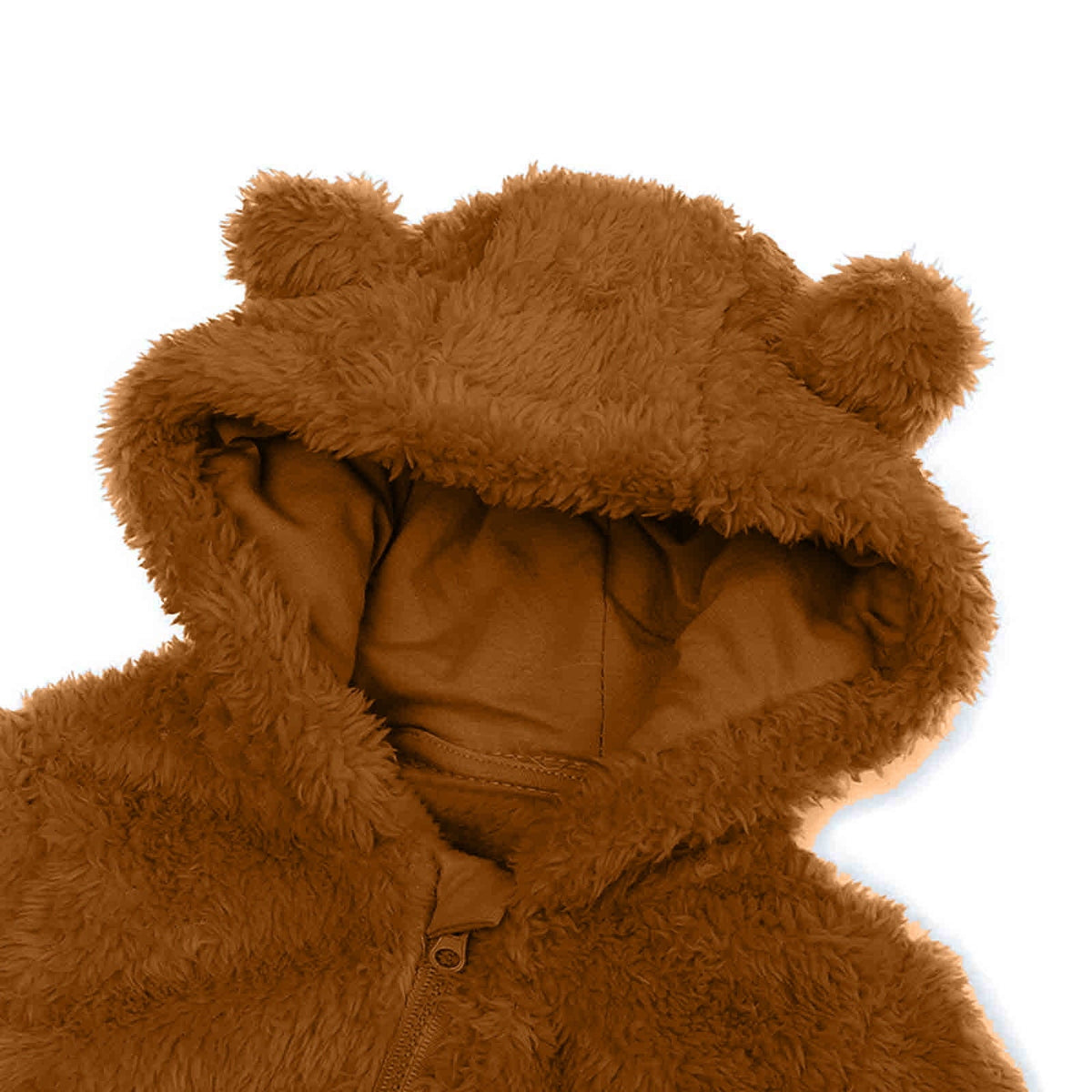 fatyb Newborn Baby Fleece Hooded Jumpsuit Fuzzy Footie Romper Kids Soft Winter Thermal Outwear Clothes