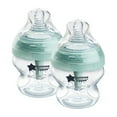 Tommee Tippee Advanced Anti-Colic Baby Bottles, 0 months plus, Pack of 2, 5oz Baby Bottles, with Slow Flow Breast-Like Nipple for Natural Latch, Self-Sterilizing and BPA Free