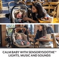 Evenflo Shyft Intuiti+ Travel System Featuring Revolve180 LiteMax NXT Preemie and Infant Car Seat with SensorySoothe and Green & Gentle (Champagne)