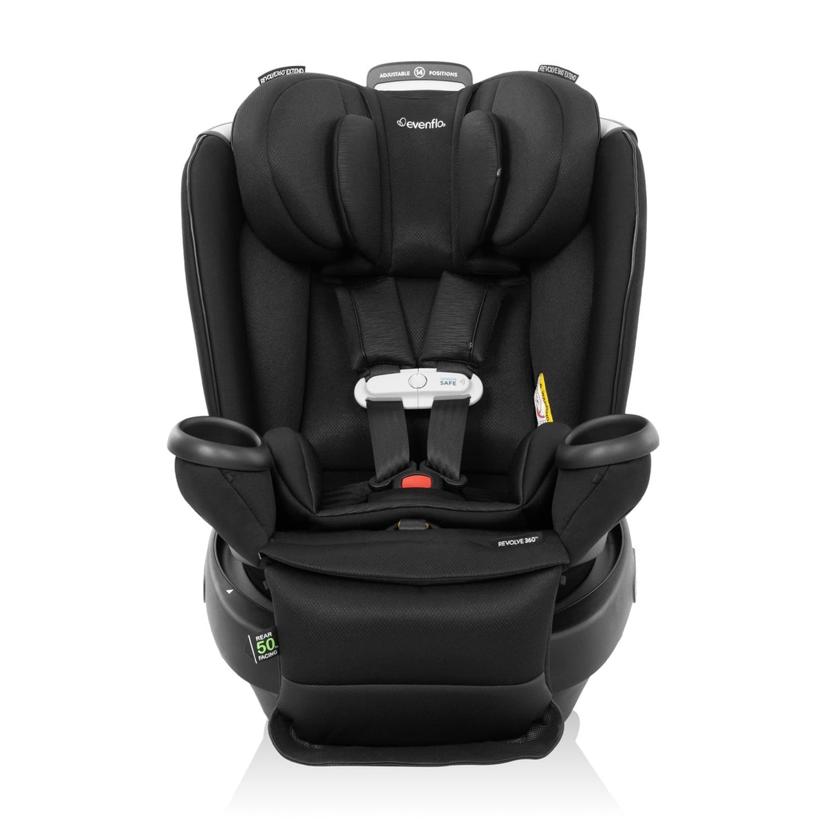 Evenflo Gold Revolve360 Extend All-in-One Rotational Car Seat with SensorSafe (Onyx)