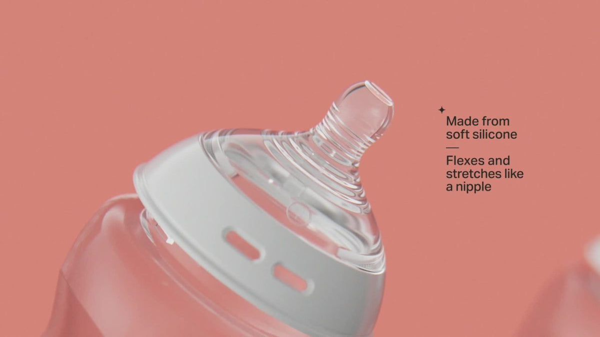 Tommee Tippee Natural Start Baby Bottle, 0 Months Plus, Pack of 1, 5oz Baby Bottle, Slow Flow Breast-Like Nipple for Natural Latch, Anti-Colic Valve