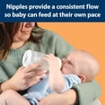 Dr. Brown's Silicone Baby Bottle with Collapsible Insert Designed to Reduce Colic, 5 oz with Wide-Neck Level 1 Slow Flow Nipple, BPA-Free, 0m+, Green