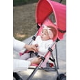 Parent's Choice Baby Umbrella Stroller with Adjustable Canopy, Compact Fold, 3-Point Harness, Pink Rainbow