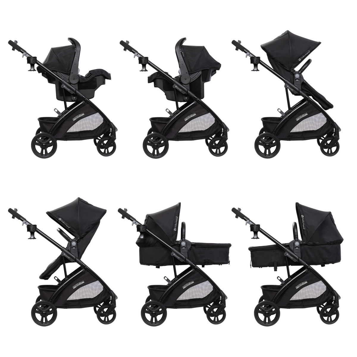 Baby Trend Passport Switch 6-in-1 Modular Travel System with (with EZ-Lift™ PLUS)