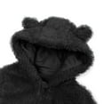fatyb Newborn Baby Fleece Hooded Jumpsuit Fuzzy Footie Romper Kids Soft Winter Thermal Outwear Clothes
