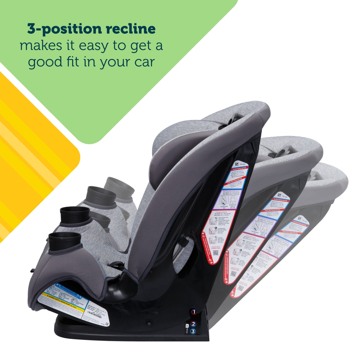 Safety 1st QuickFit All-in-One Convertible Car Seat, Travel Car Seat, Cirrus