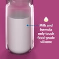 Dr. Brown's Silicone Baby Bottle with Collapsible Insert Designed to Reduce Colic, 5 oz with Wide-Neck Level 1 Slow Flow Nipple, BPA-Free, 0m+, Green