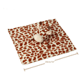 CREVENT Plush Brown Deer and Giraffe Baby Security Blanket,2-Pack