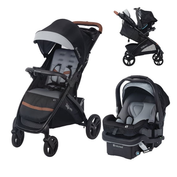 Baby Trend Lightweight Tango PRO Travel System with Secure-Lift Infant Car Seat - Black