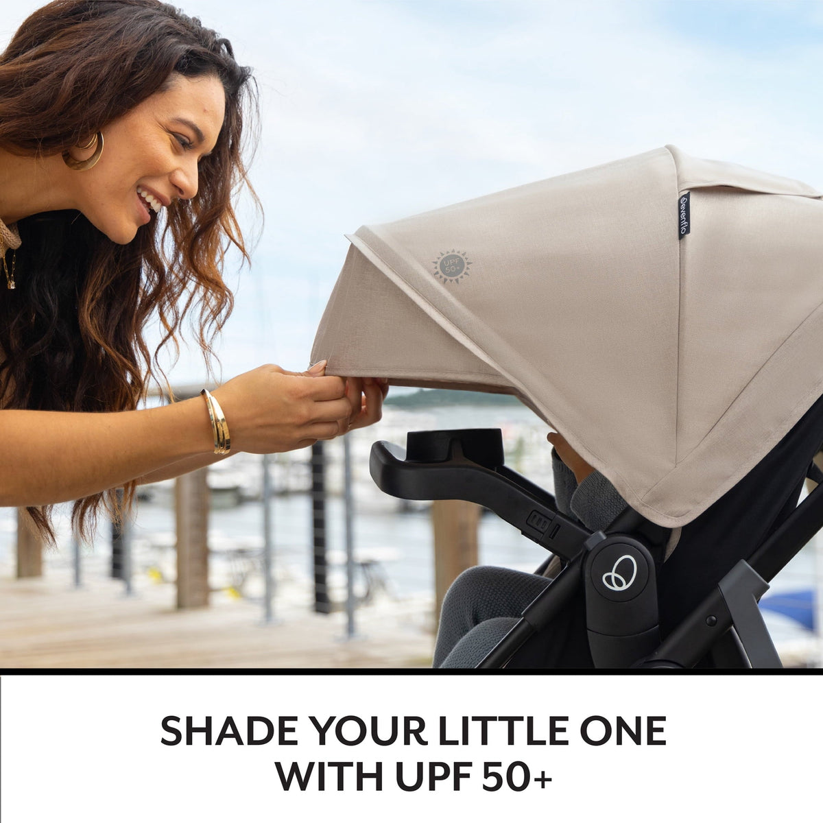 Evenflo Omni Signature Travel System with LiteMax Infant Car Seat, Coastal Coffee