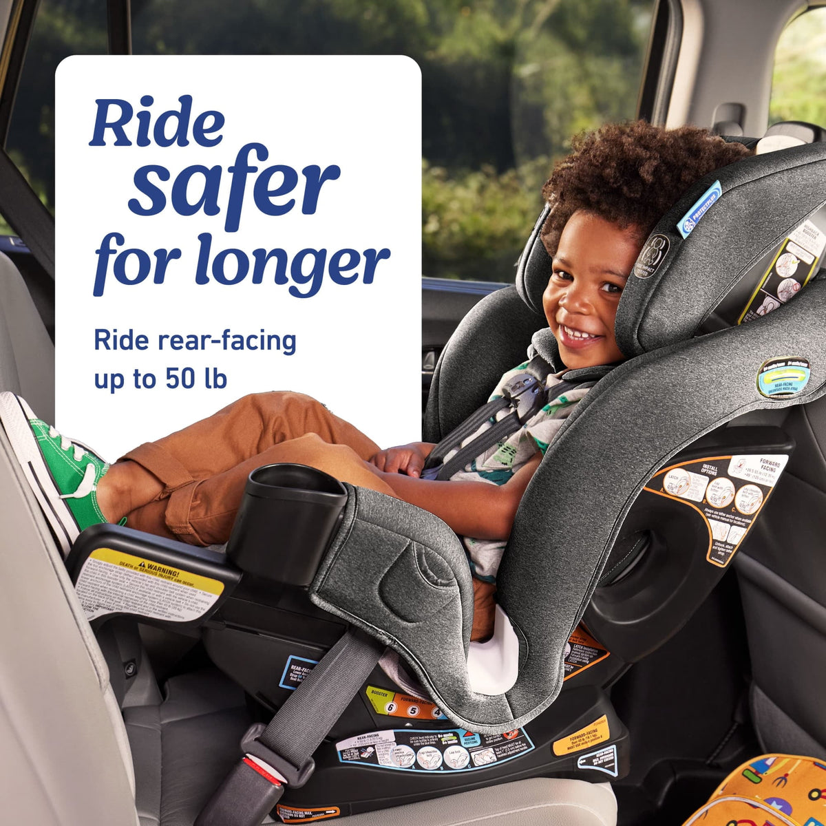 Graco Extend2Fit 3-in-1 Car Seat, Cullen, Grey