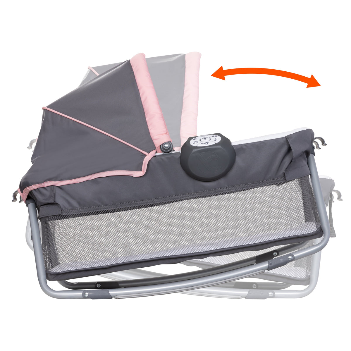 Baby Trend Lil Snooze Deluxe III Nursery Center with Portable Bassinet, Cozy Pink