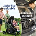 Graco Ready2Grow LX 2.0 Double Stroller Features Bench Seat and Standing Platform Options, Clark, Grey