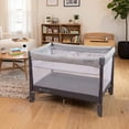 Baby Trend Comet Quick-Fold Playard with Full-Size Hanging Bassinet and Travel Bag, Desert Grey