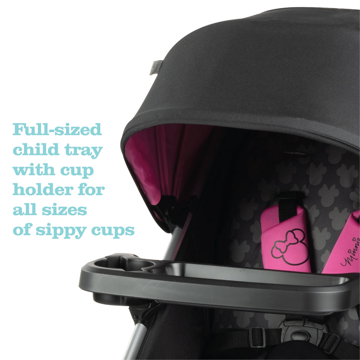 Disney Baby Minnie Mouse Grow and Go Modular Travel System, Simply Minnie, Toddler, Unisex