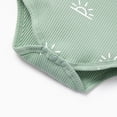 PatPat Newborn Baby Pajamas Boy Girl Clothes Cotton Outdfit Sets Ribbed Long Sleeve Romper and Pants with Cap 0-3 Months