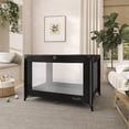 Dream on Me Zazzy Portable Play yard with Bassinet, Black, Unisex